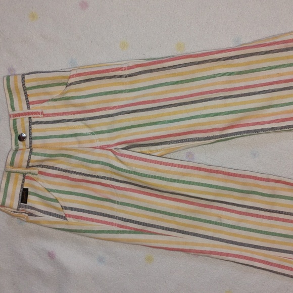 Vtg rainbow stripe kids pants - Picture 1 of 8